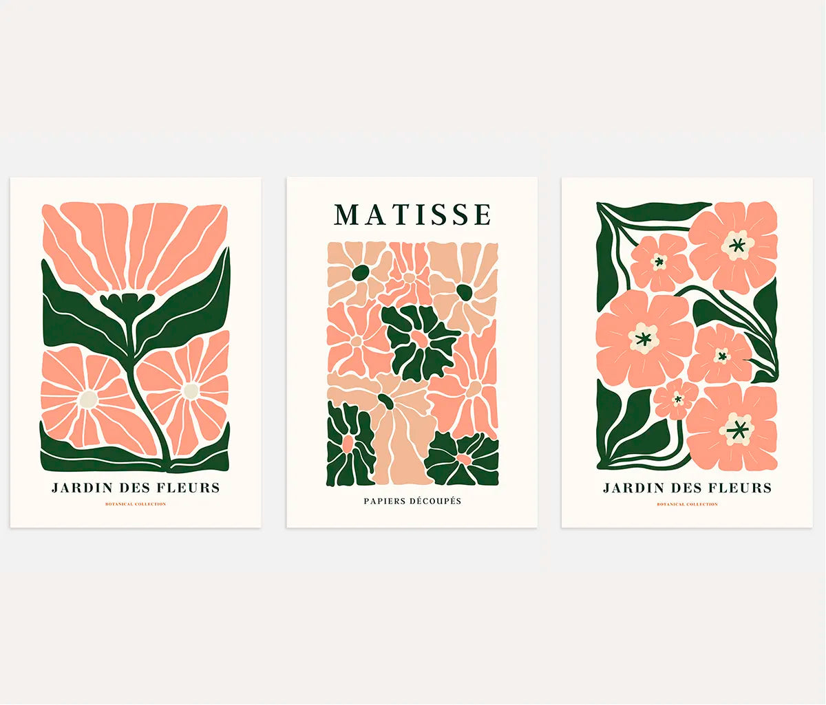 Henri-Matisse-Poster – Set aus 3 Stück „Botanische Harmonie Découpé”