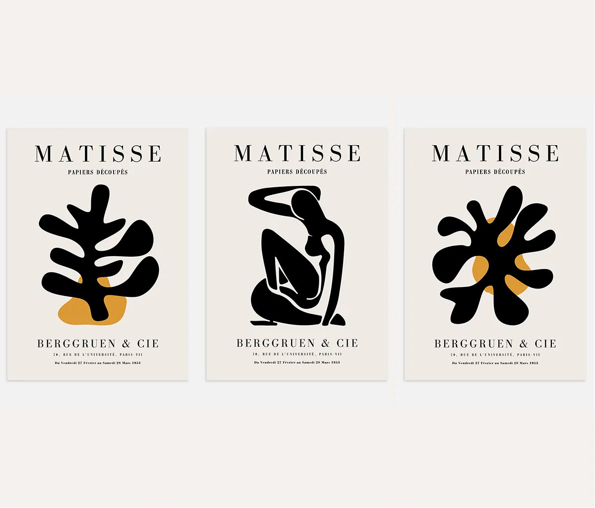 Henri-Matisse-Poster – Set aus 3 Stück „Organic Modern Set”