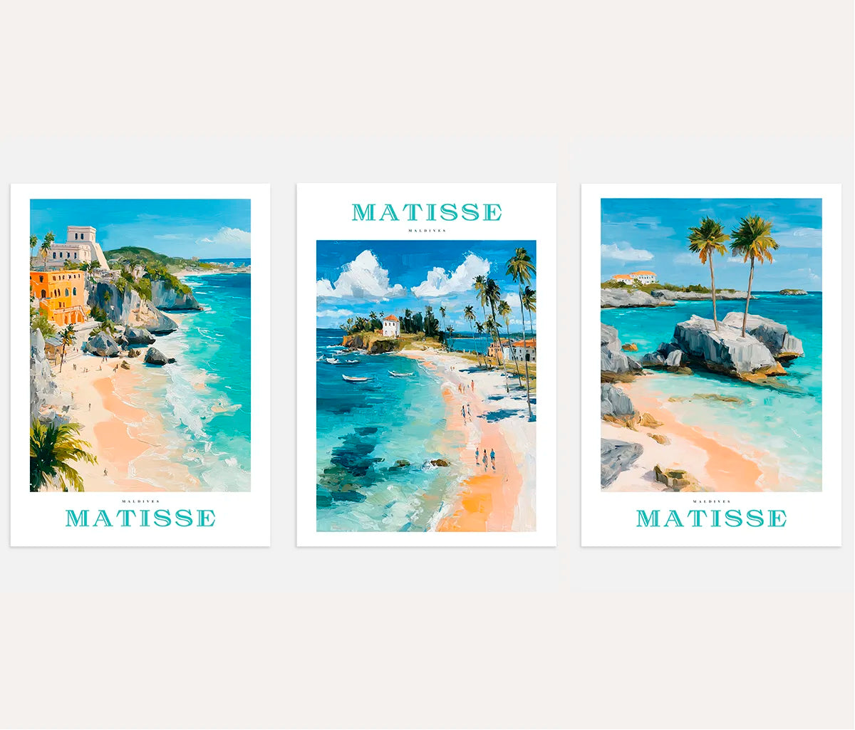 Matisse Maldives – Set aus 3 Postern