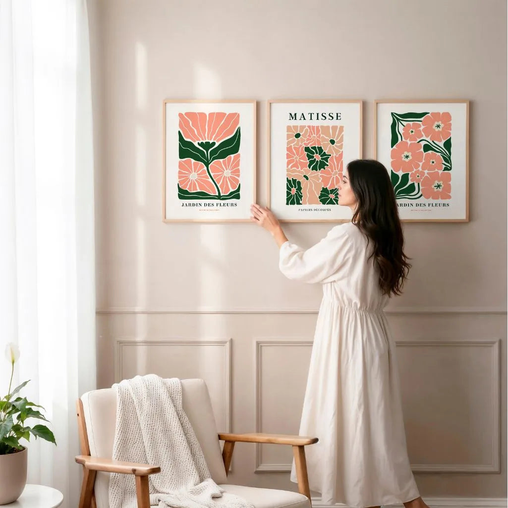 Henri-Matisse-Poster – Set aus 3 Stück „Botanische Harmonie Découpé”