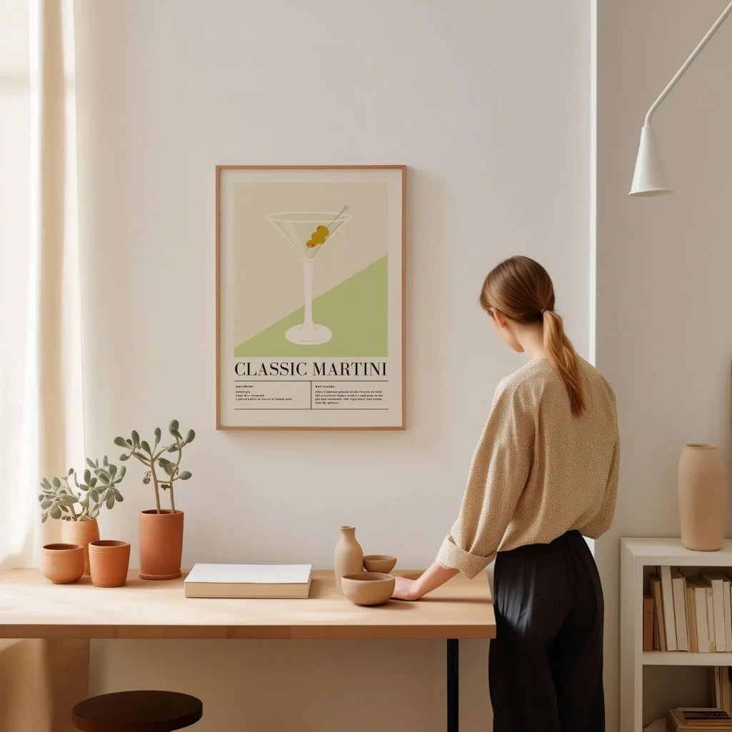 Martini Cocktail Poster