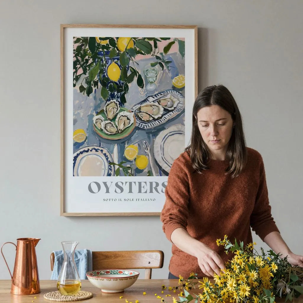 Mediterrane Austern Poster