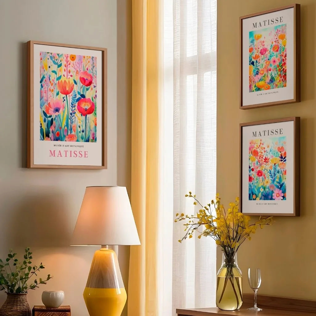 Matisse-Poster – Set aus 3 Stück „Botanischer Garten der Farben”