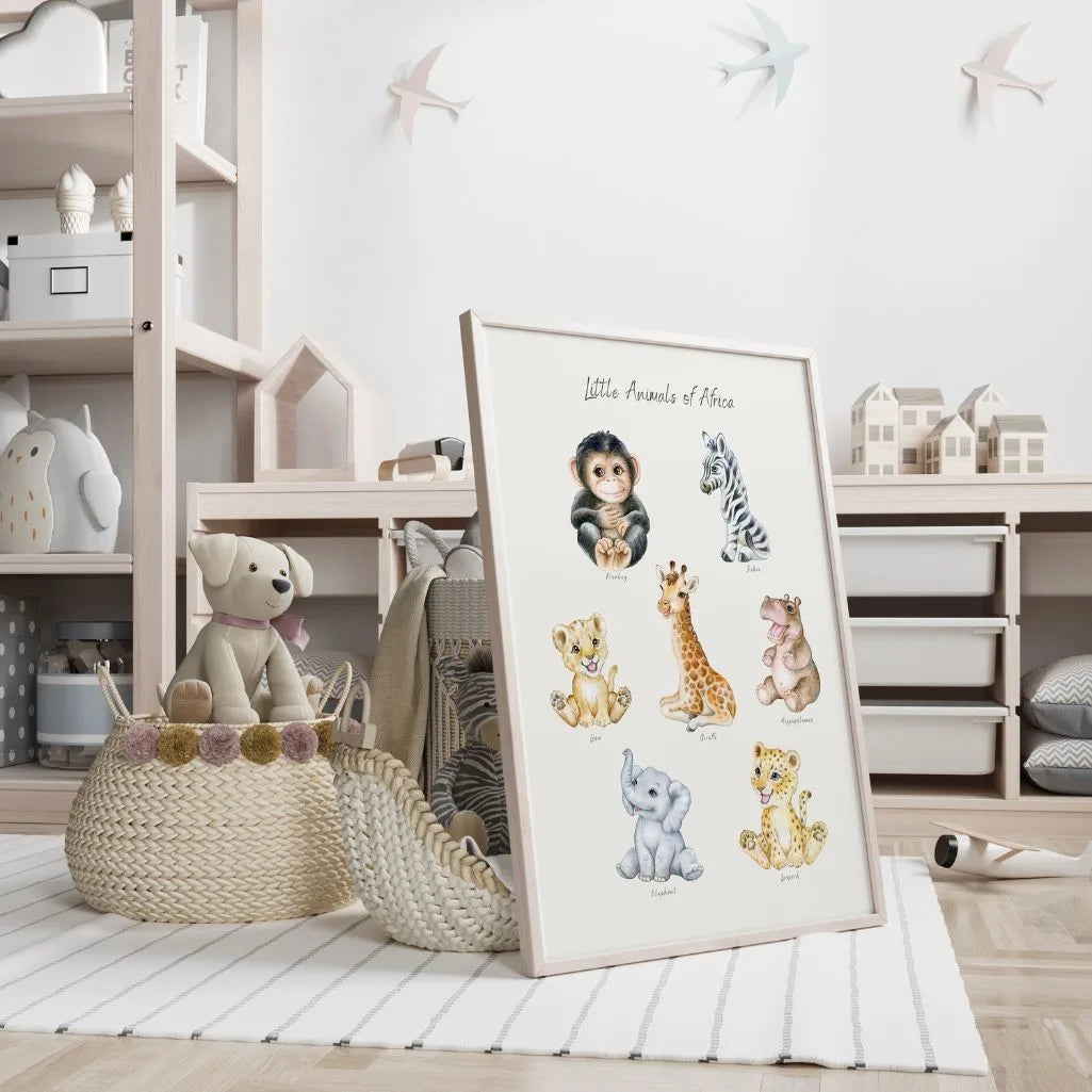 Poster „Kleine Tiere Afrikas“