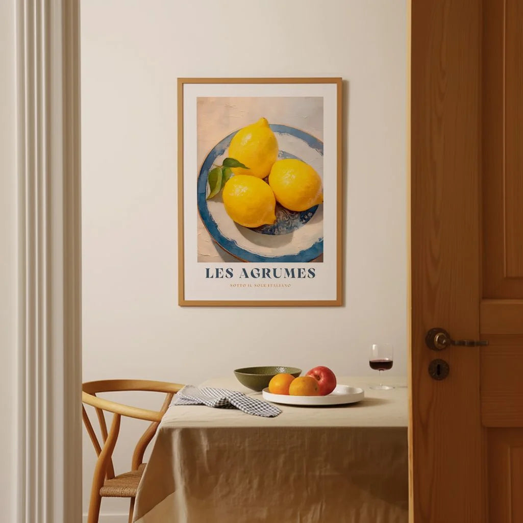 Les Agrumes Zitronenteller Poster