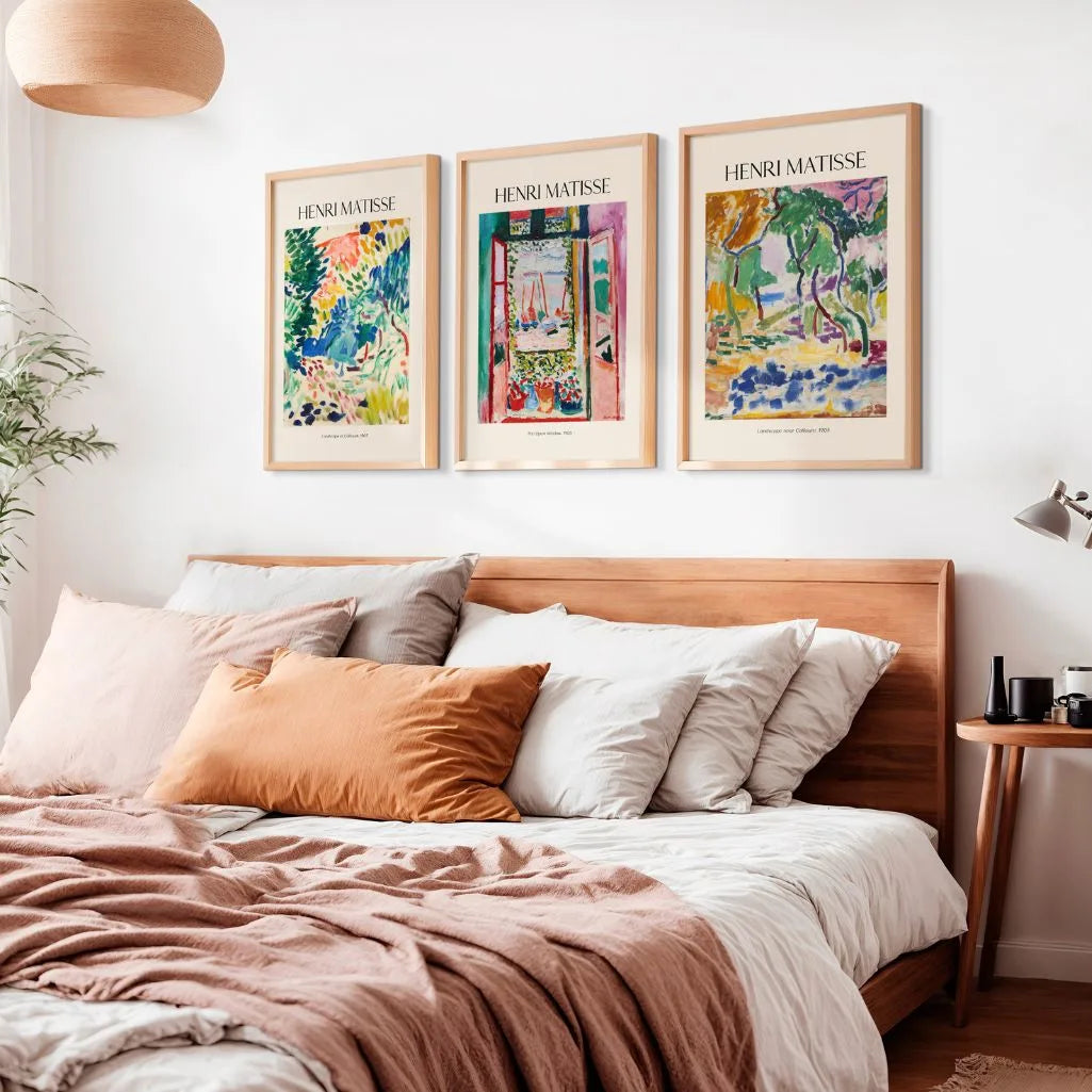 Henri-Matisse-Poster – Set aus 3 Stück „Farbe und Natur in Collioure”