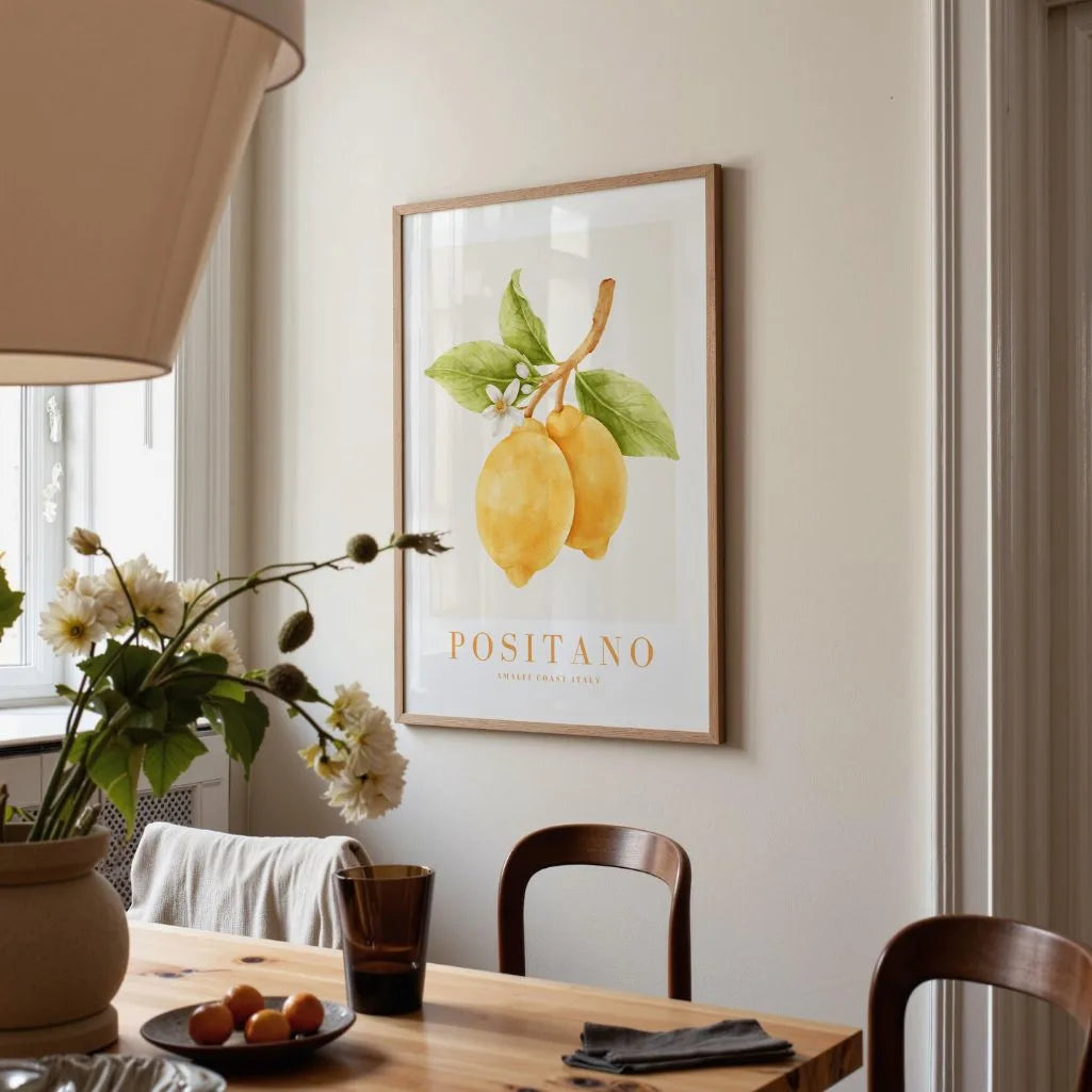 Positano Aquarellillustration Poster