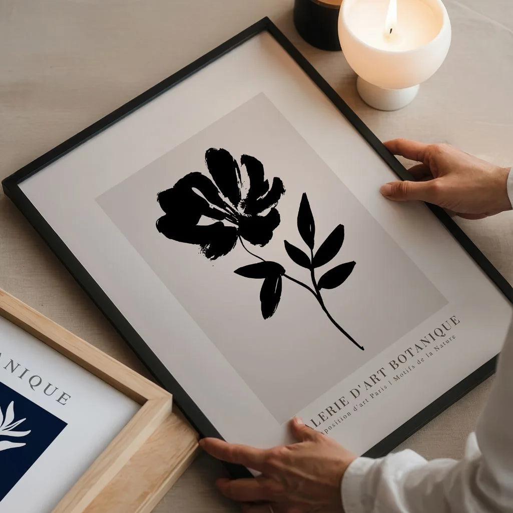 Minimalistisches Blumenposter