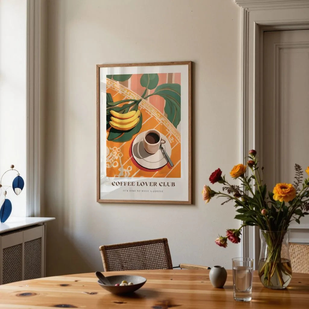 Kaffee Bananen Poster