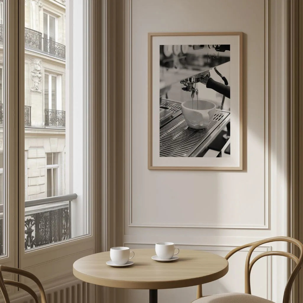 Fotoposter für Kaffeemaschinen