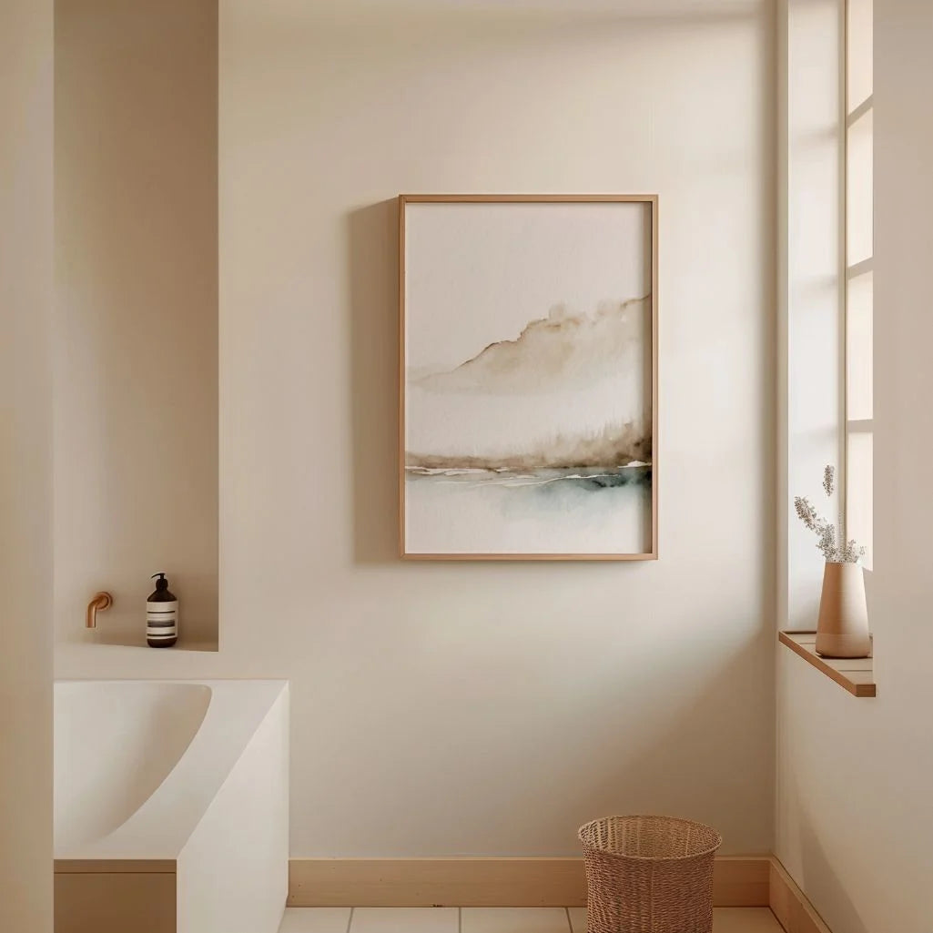 Aquarell-Poster „Nebeliger Weltraum“