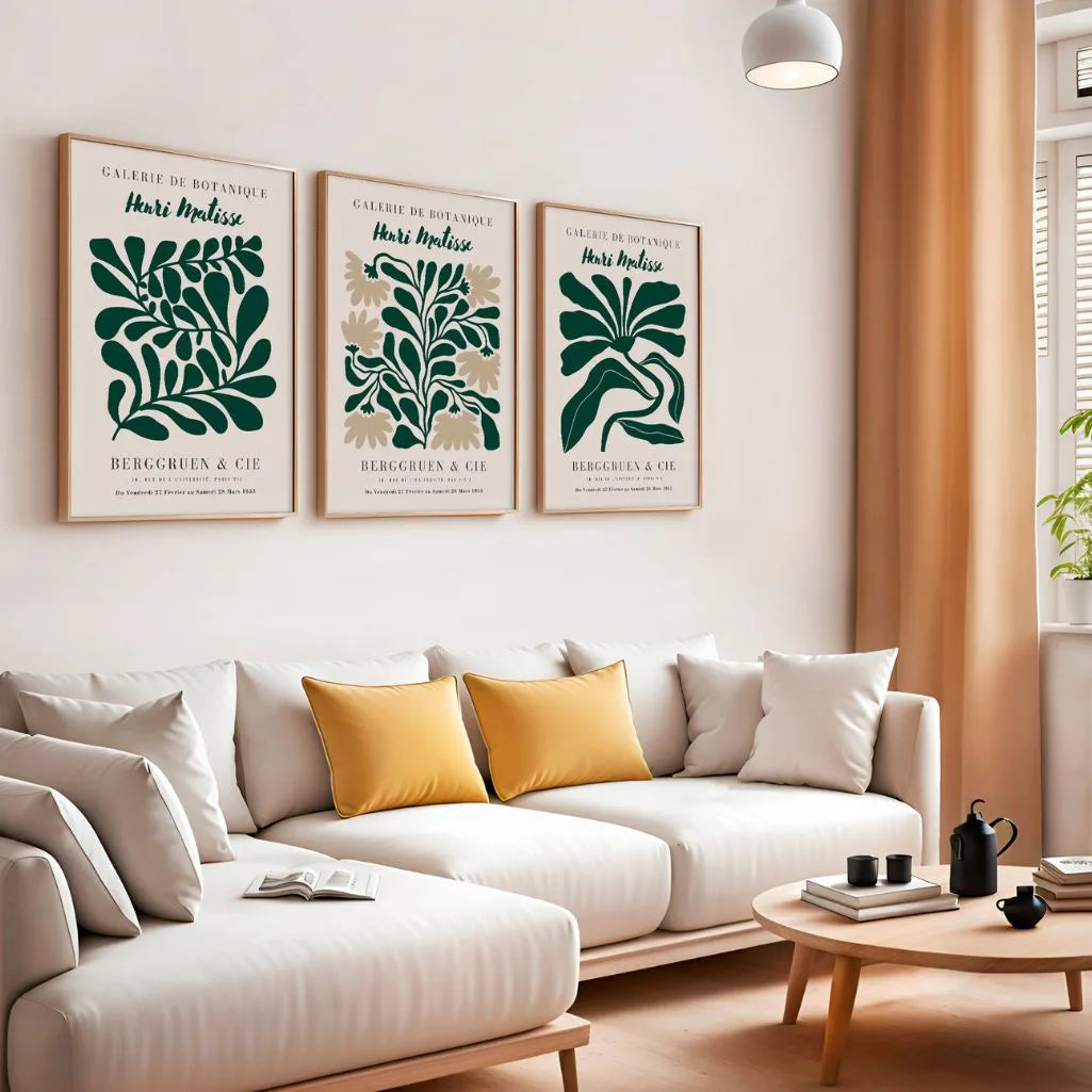 Henri-Matisse-Poster – Set aus 3 Stück „Botanische Harmonie“
