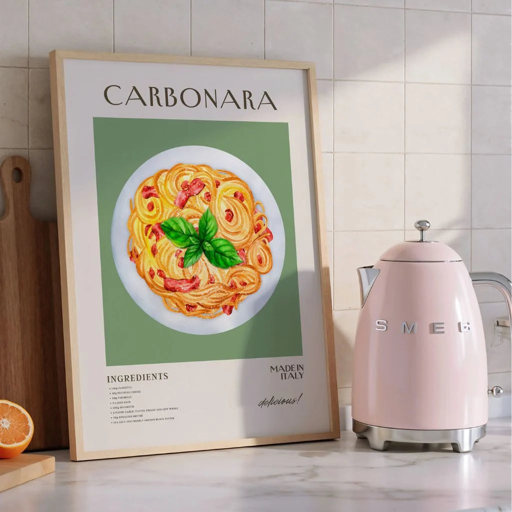 Poster Pasta Carbonara