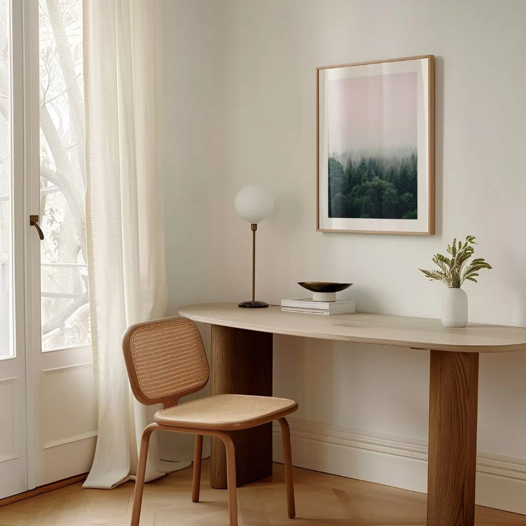 Poster „Wald im Nebel“