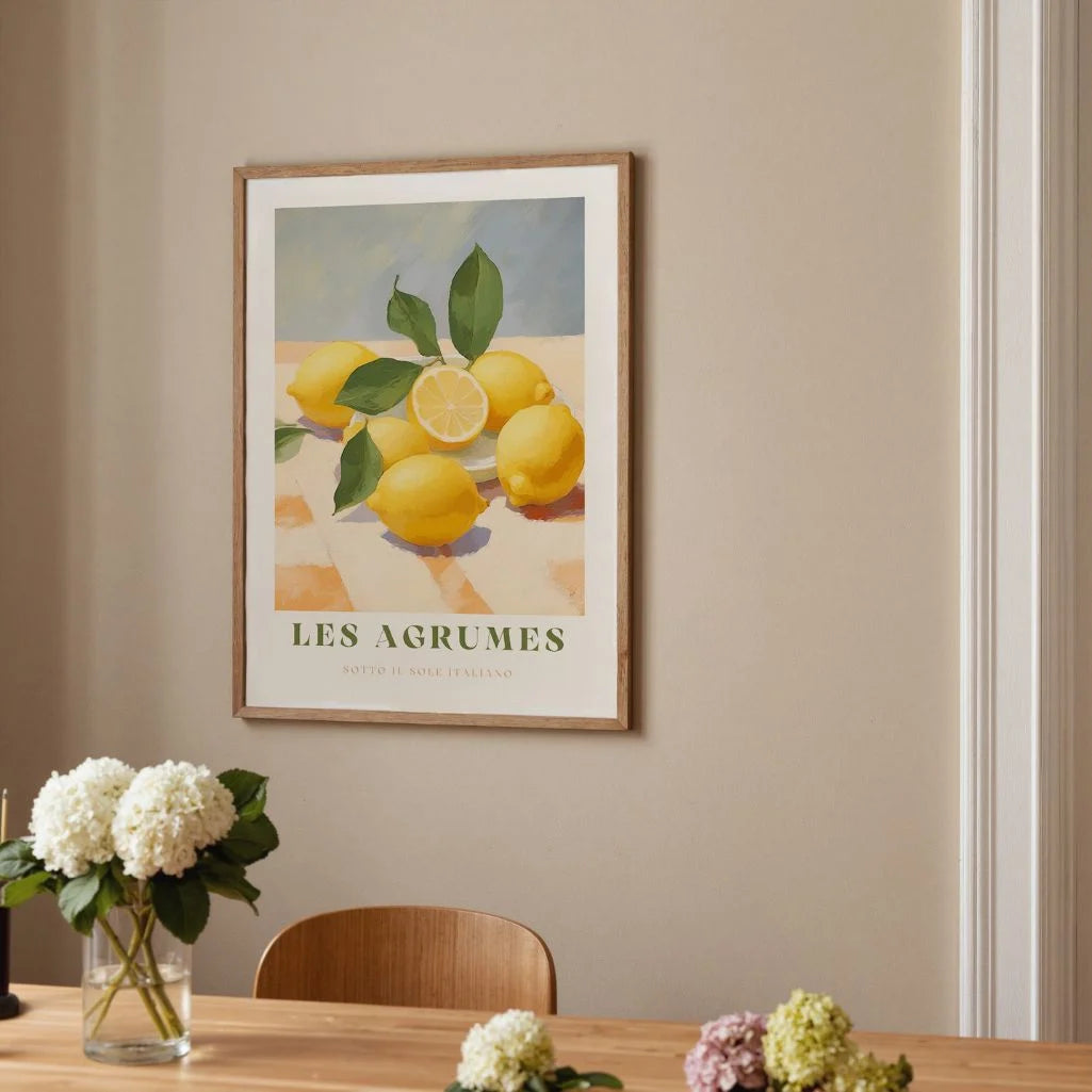 Les Agrumes Verde Zitronen Poster