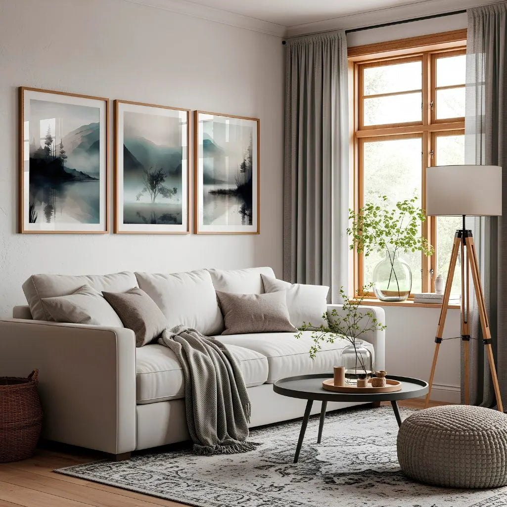 Neblige Landschaften – Poster Set (3er)