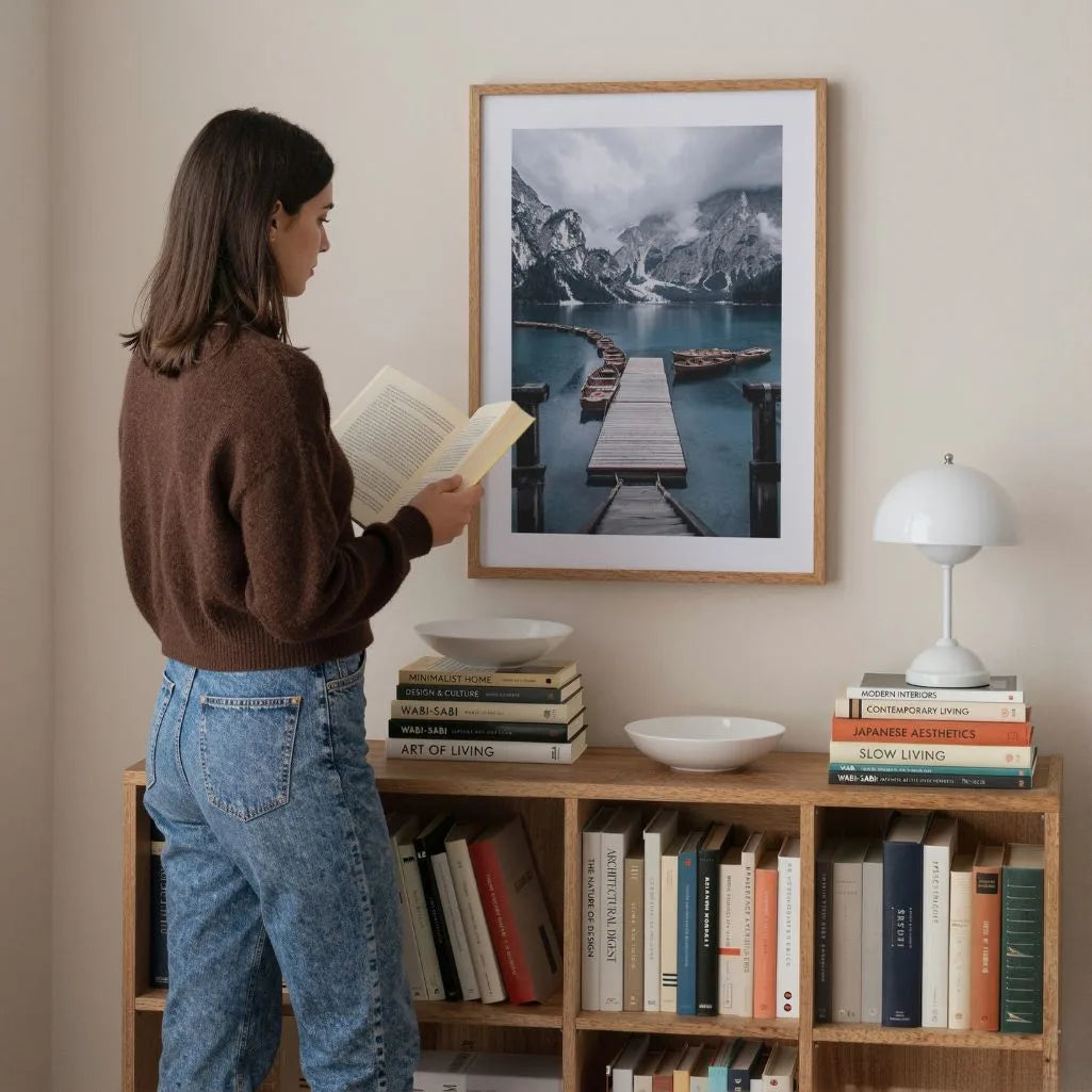 Posterbrücke über den Bergsee