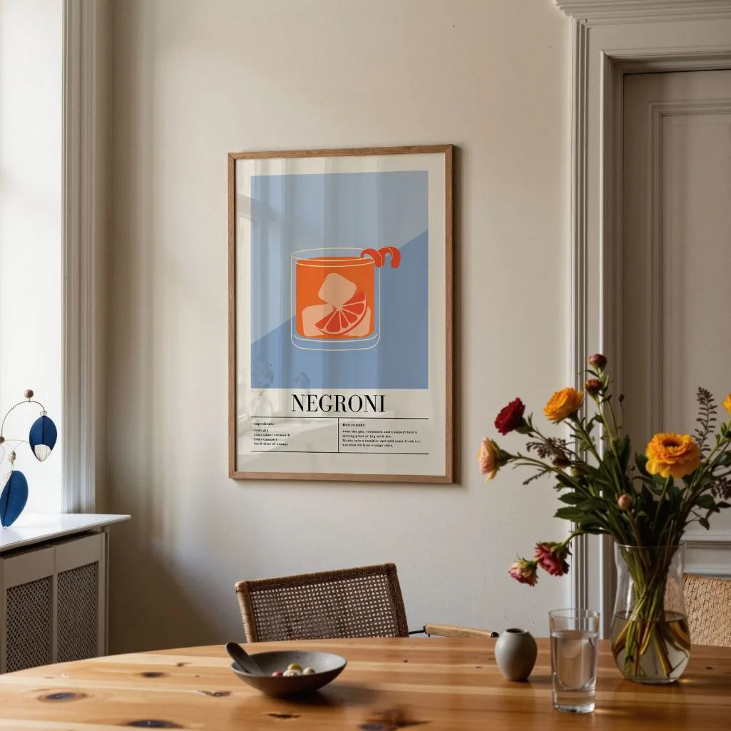 Negroni Ilustration Poster