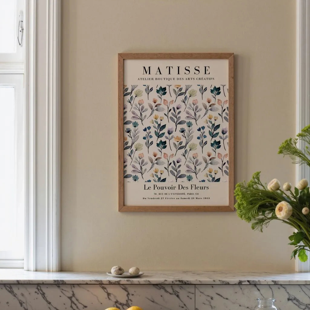 Matisse-Poster „Pastellblumen“