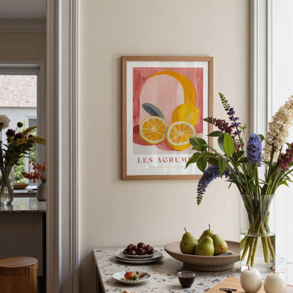 Les Agrumes Rosa Poster
