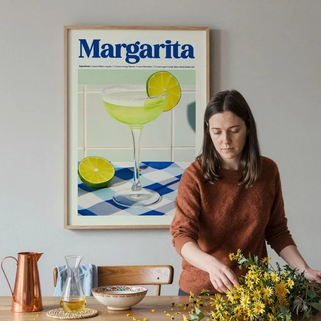 Margarita Cocktail Verde Poster