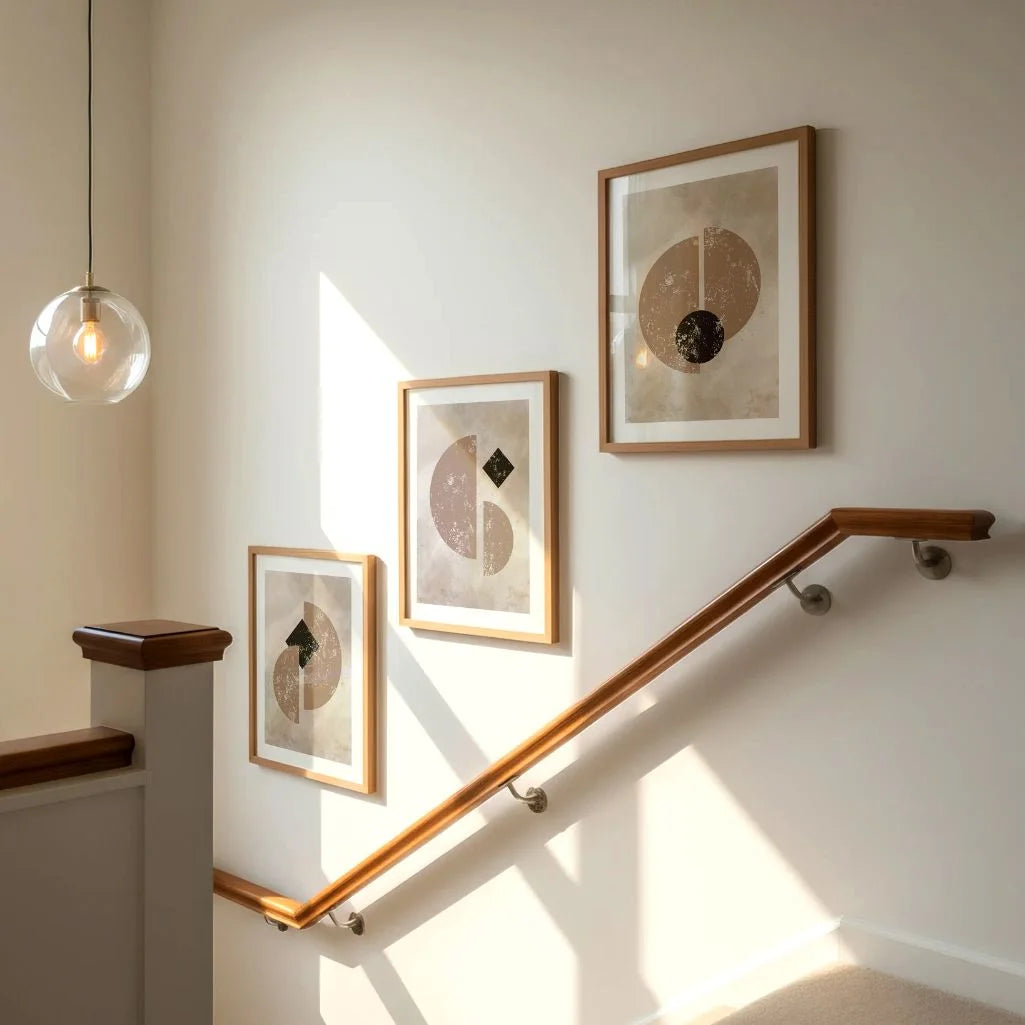 Geometrische Poster abstrakt – 3er-Set Neutral