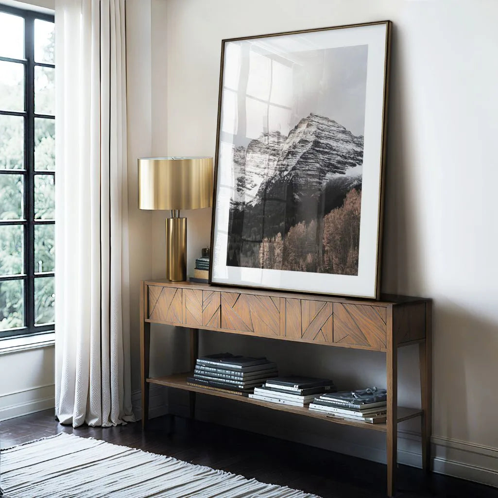 Poster „Schneebedeckter Gipfel“