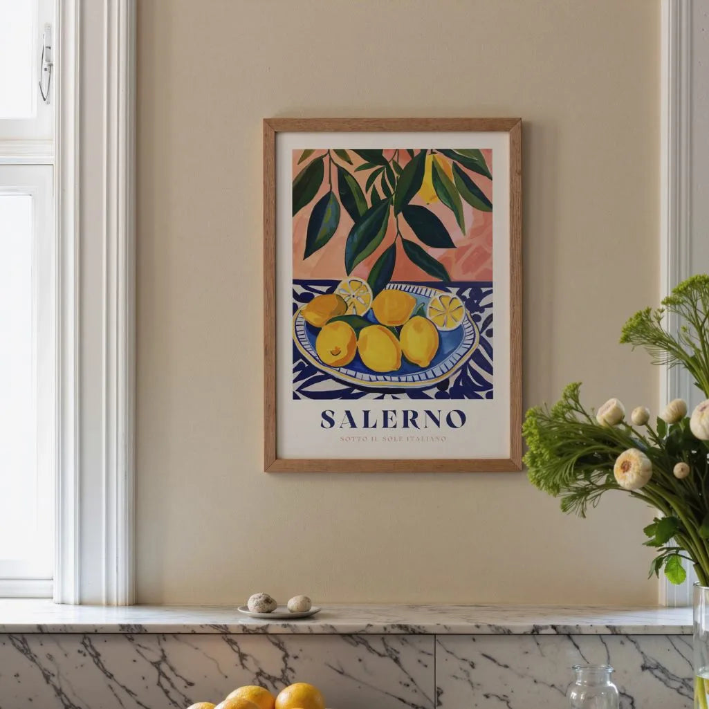 Salerno Zitronenteller Poster