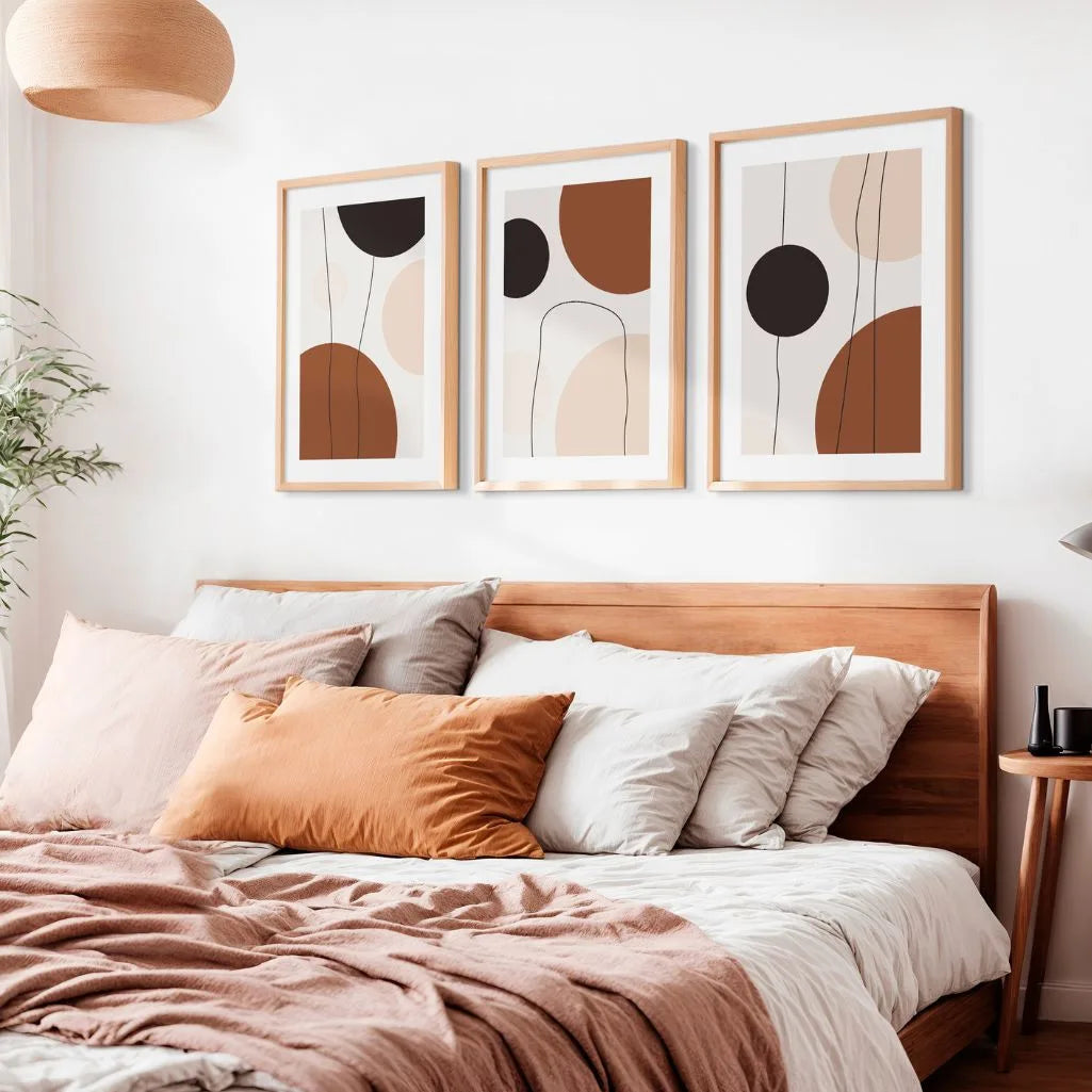 Balanced Forms Poster – 3er-Set Neutral