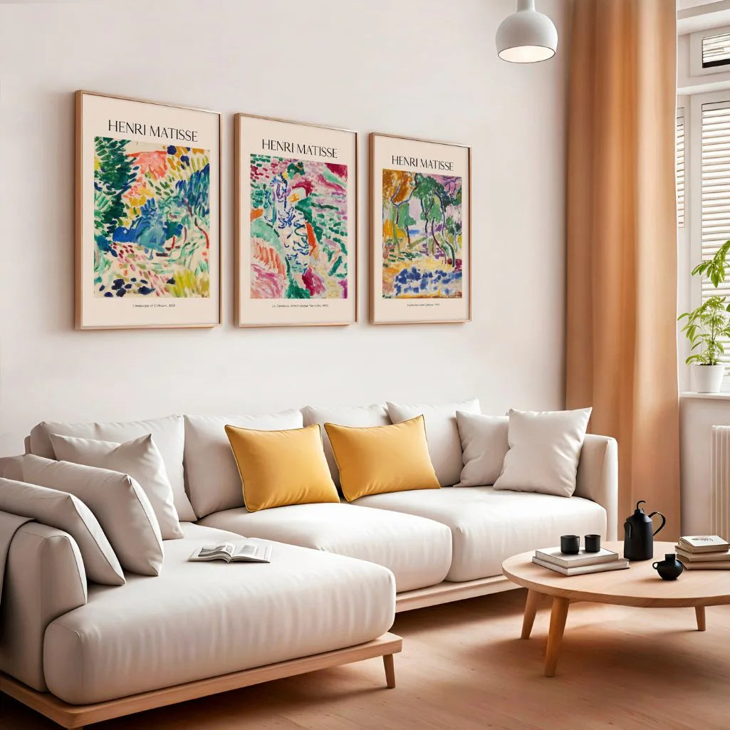 Henri-Matisse-Poster – Set aus 3 Stück „Grün und Licht aus Collioure (1905)”