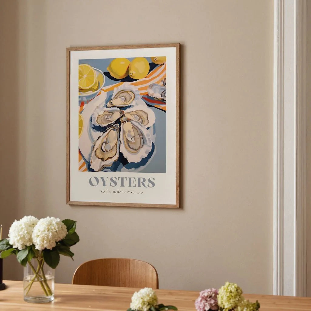 Austern-Zitrus Poster