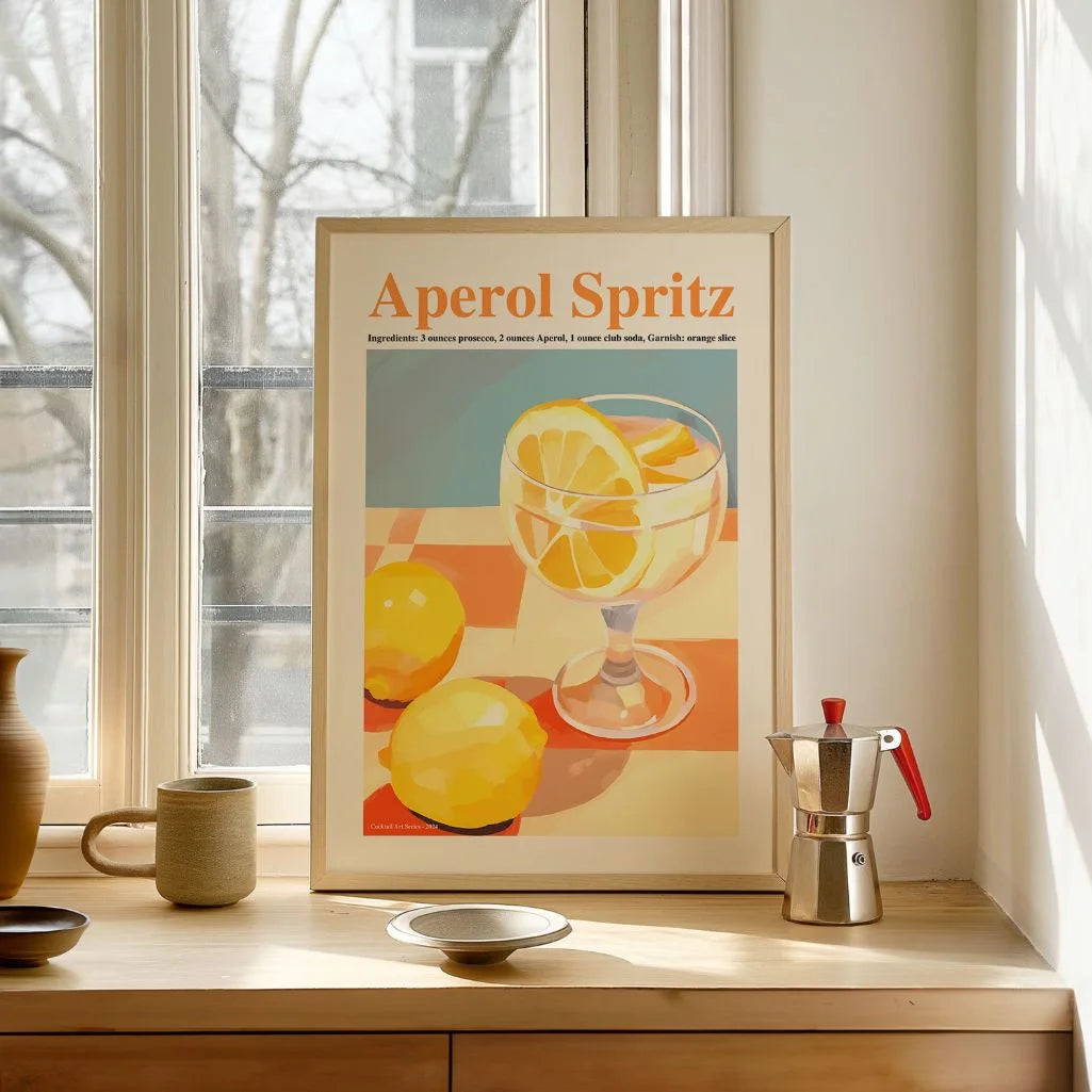 Aperol Spritz Zitrone Poster