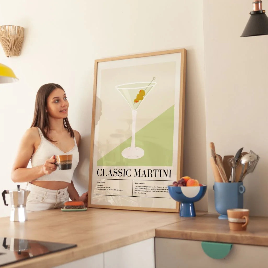 Martini Cocktail Poster