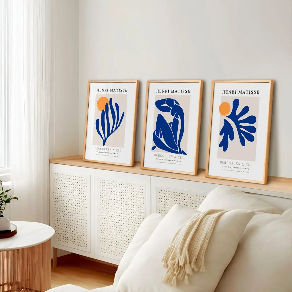 Henri-Matisse-Poster – Set aus 3 Stück „Ausgeschnittener Rhythmus der Formen”