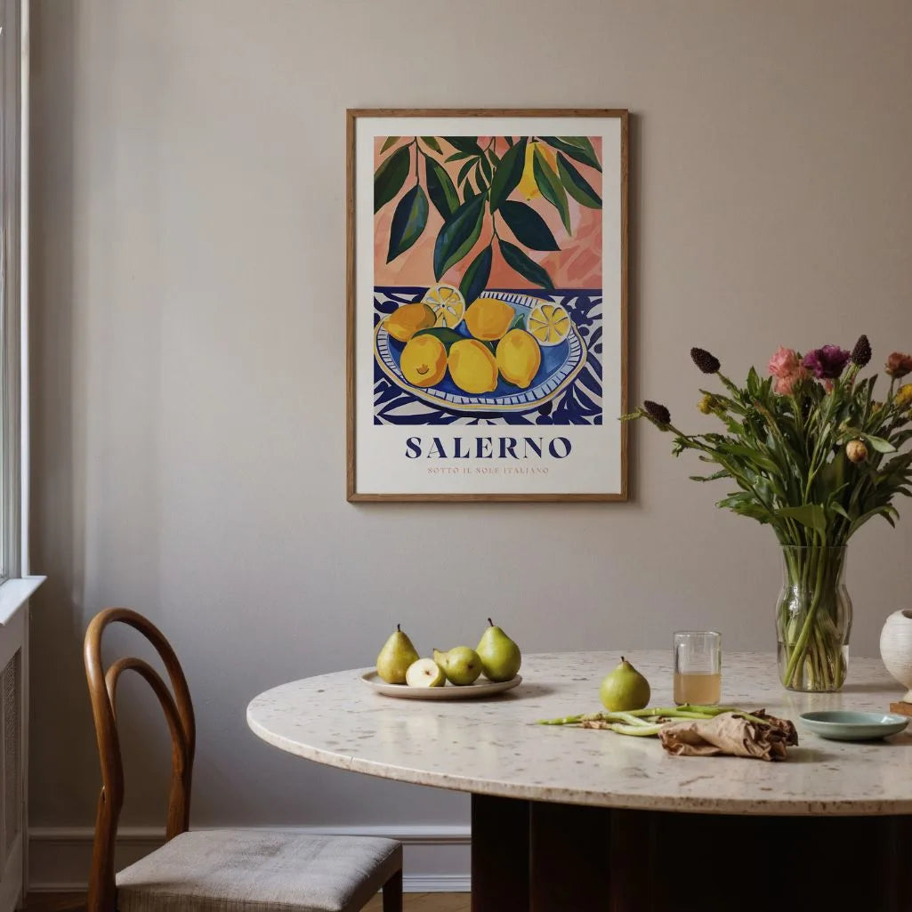 Salerno Zitronenteller Poster