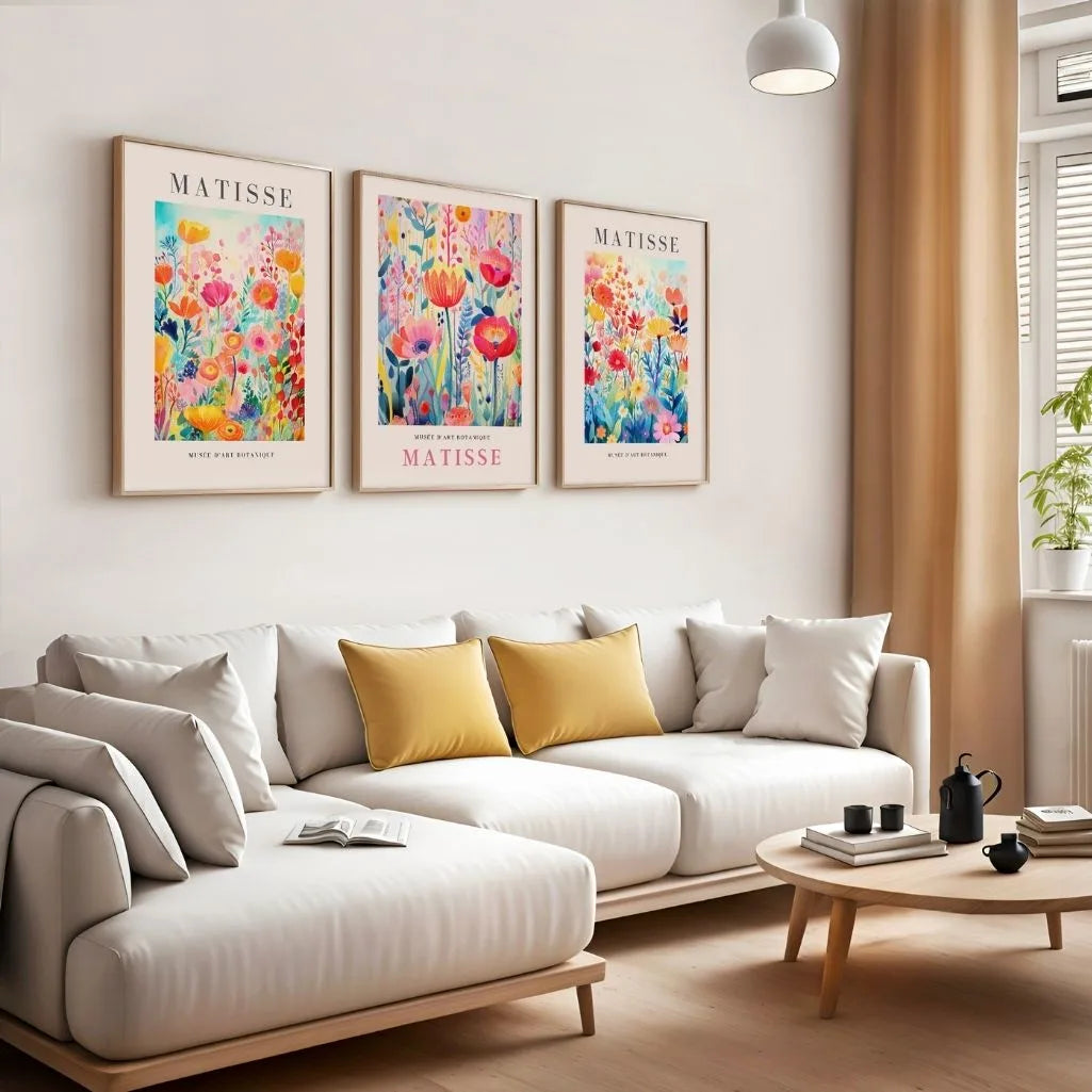 Matisse-Poster – Set aus 3 Stück „Botanischer Garten der Farben”