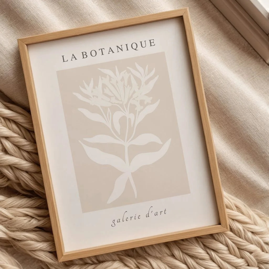 Le Botanique Beige Poster
