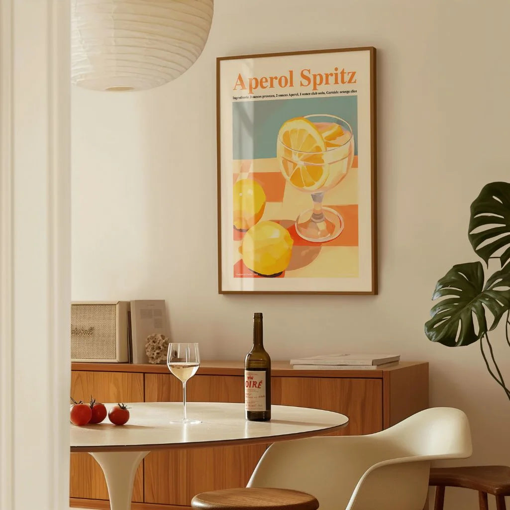 Aperol Spritz Zitrone Poster