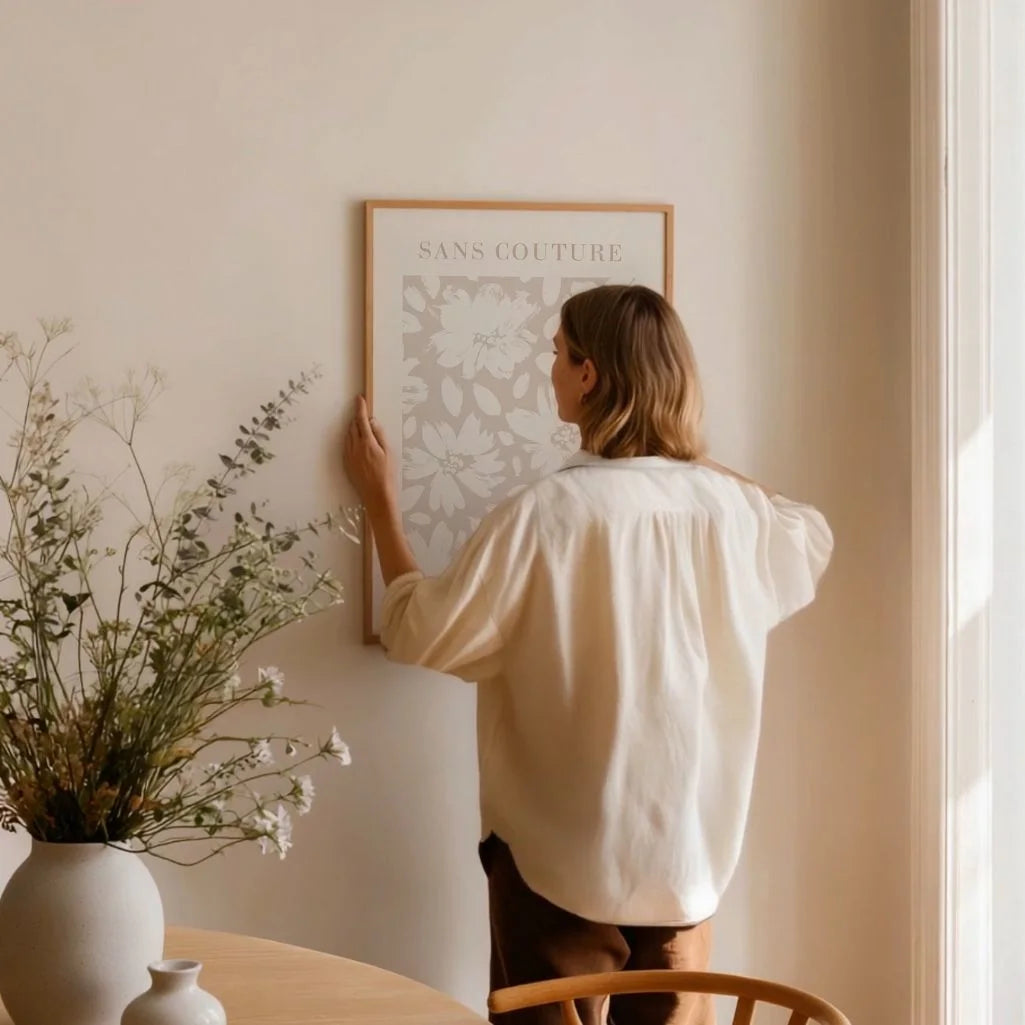 Pastellfarbenes Blumenposter