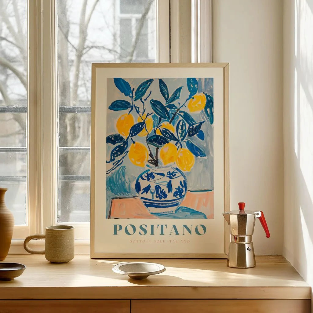 Positano Zitrone Poster