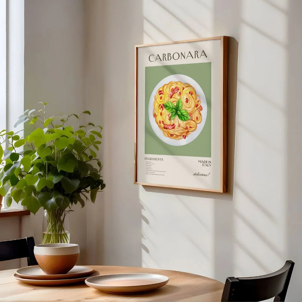 Poster Pasta Carbonara