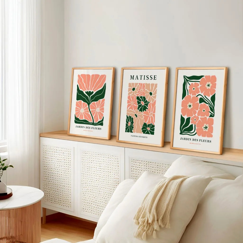 Henri-Matisse-Poster – Set aus 3 Stück „Botanische Harmonie Découpé”