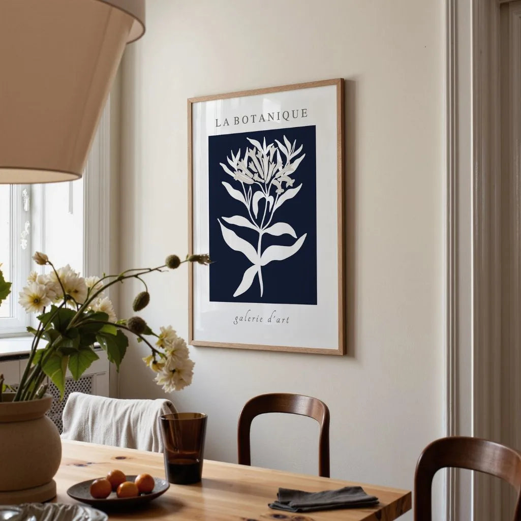 Minimalistisches botanisches Blumenposter