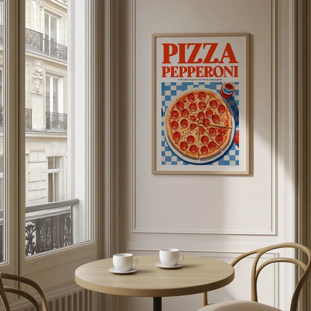 Salami Pizza Poster