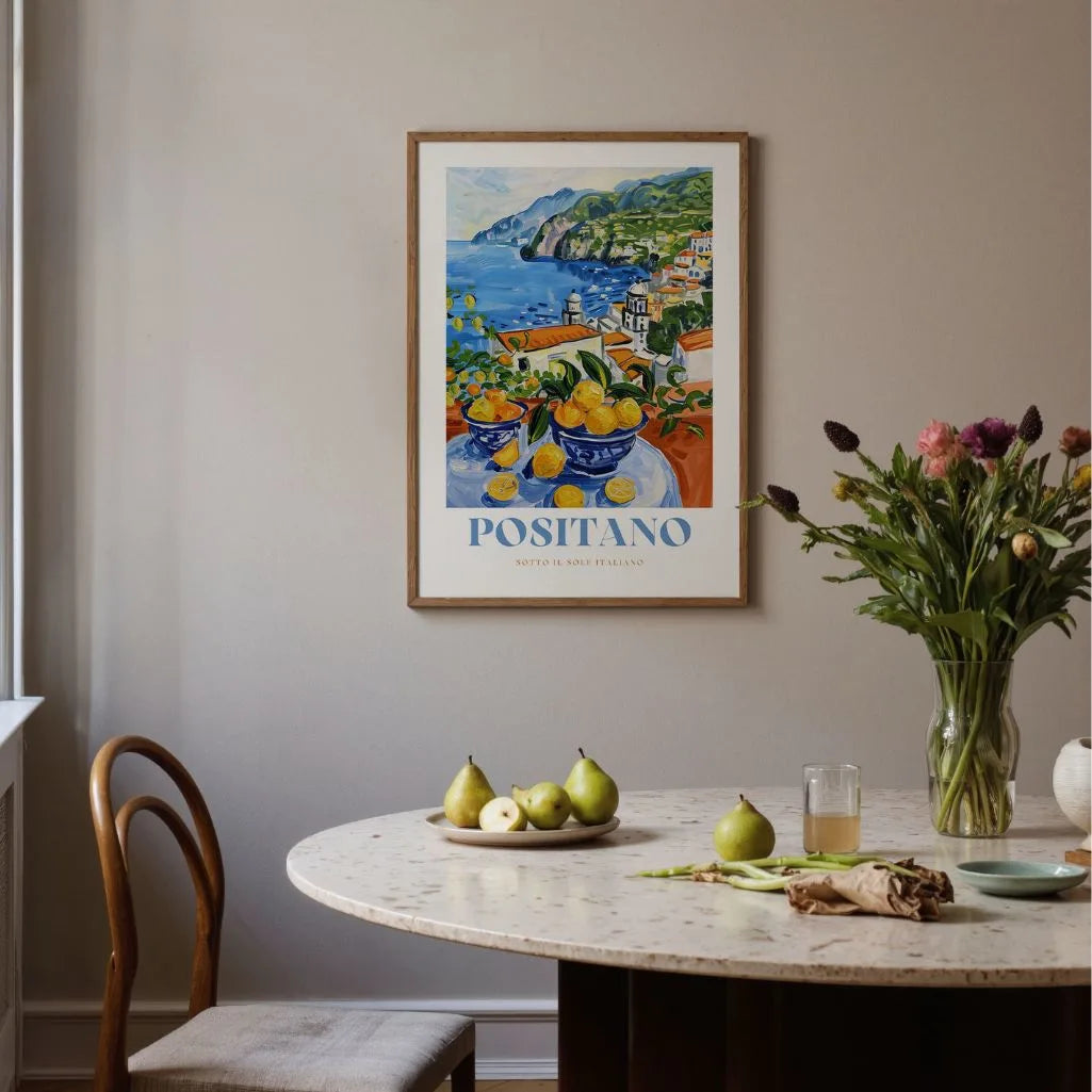 Positano Zitronen Poster