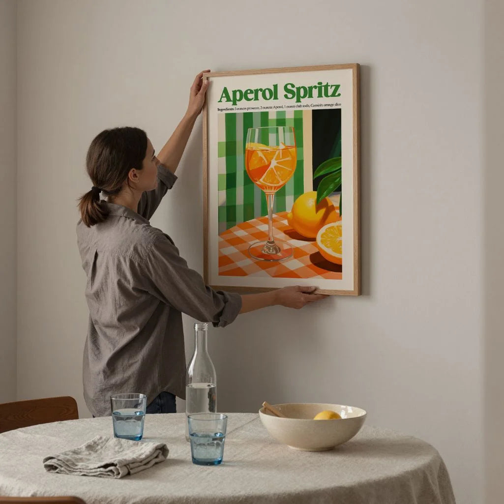 Aperol Spritz Zitrusfarben Poster