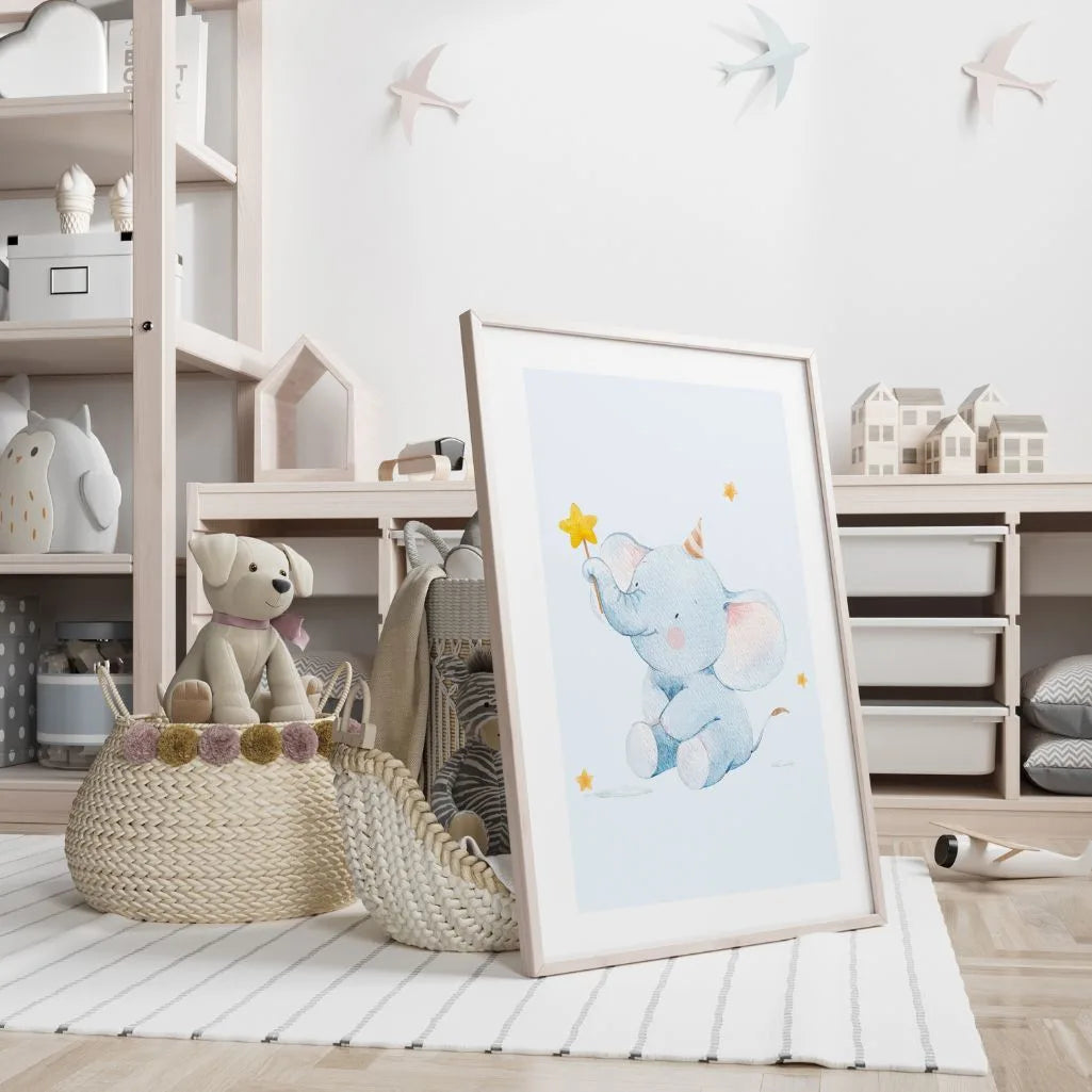 Elefant mit Zauberstab Poster