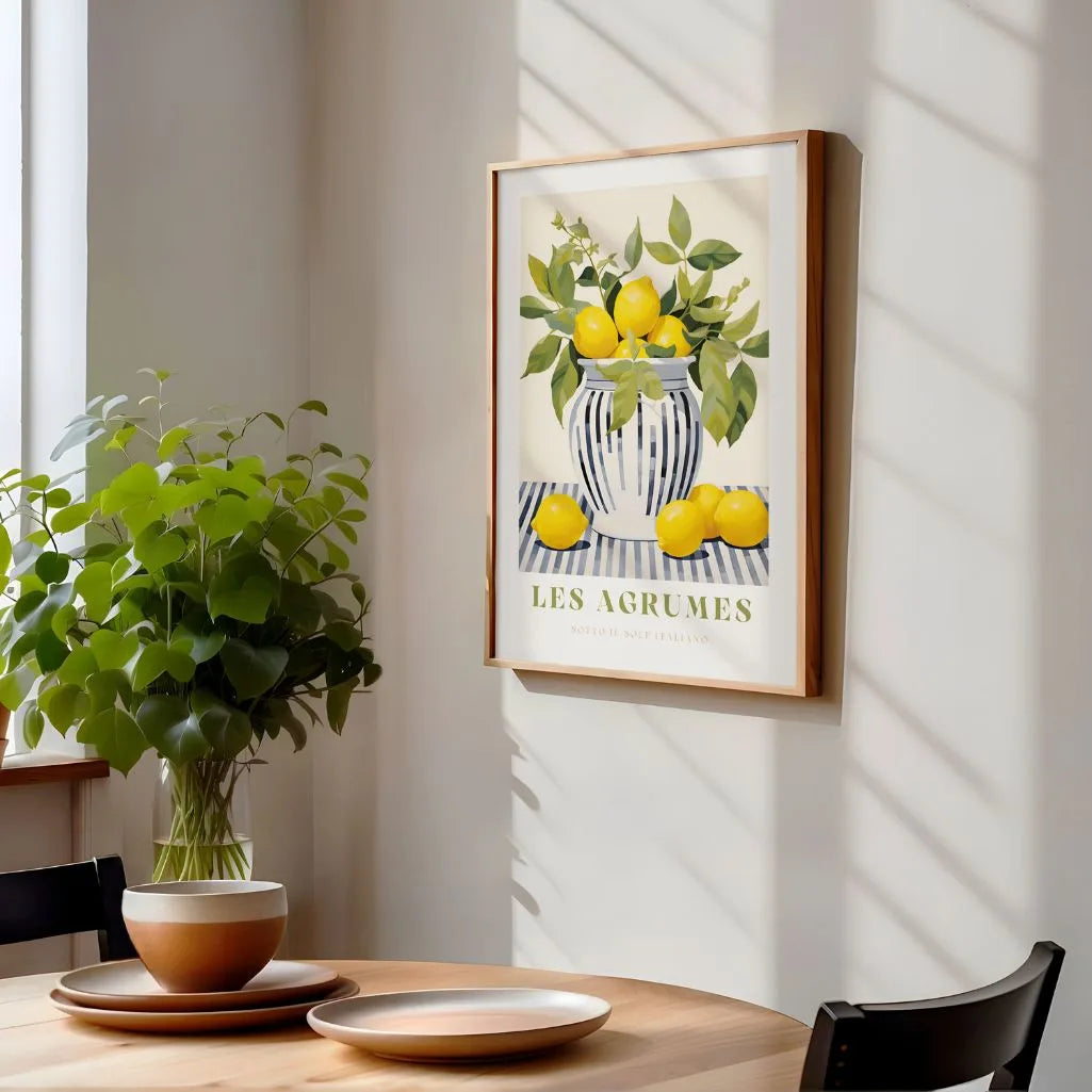 Zitronenvase Poster