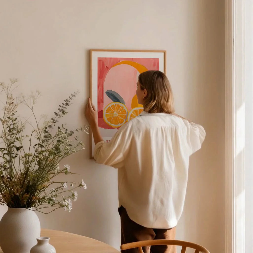 Les Agrumes Rosa Poster