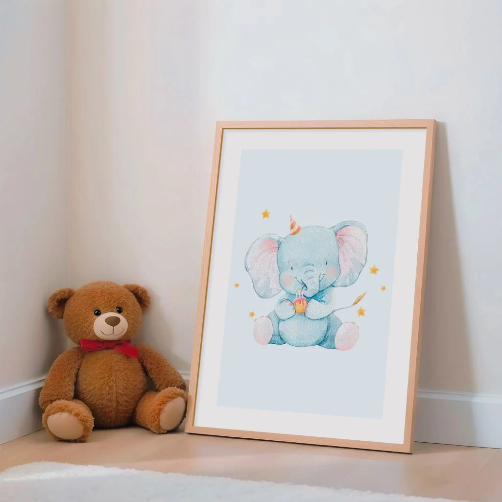 Elefanten-Geburtstagsposter